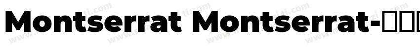 Montserrat Montserrat字体转换